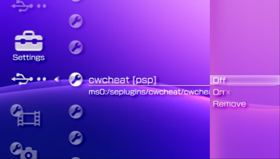 XMB Plugin Manager - Plugin states